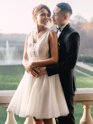 ROBE DE MARIÉE COURTE