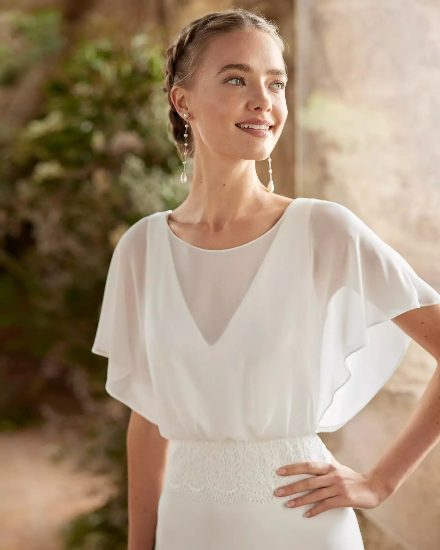 Vue d'ensemble de la robe Raison en georgette